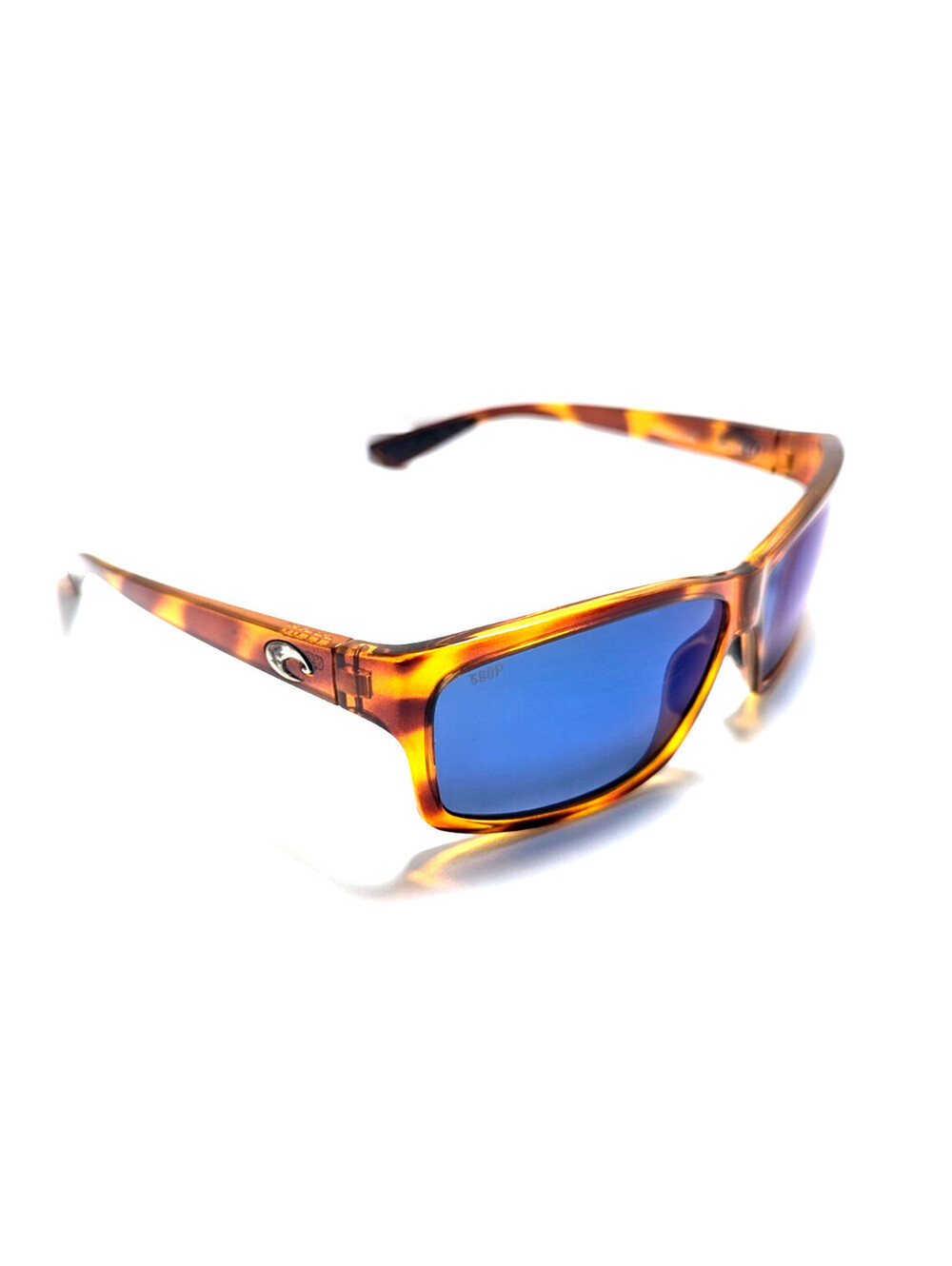 Costa Cut UT 51 Unisex Tortoise Rectangle Blue Lens Sunglasses UV Protection